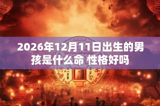 2026年12月11日出生的男孩是什么命 性格好吗