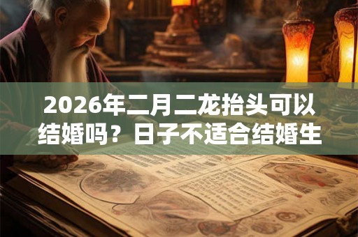 2026年二月二龙抬头可以结婚吗？日子不适合结婚生肖？