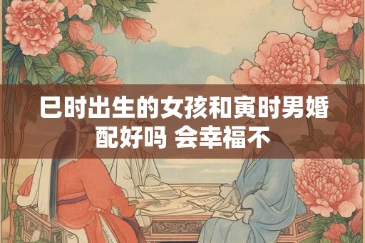 巳时出生的女孩和寅时男婚配好吗 会幸福不 巳时出生的女孩和寅时男婚配好吗 会幸福不