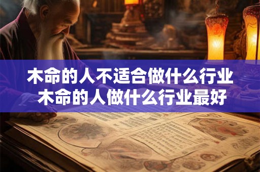 木命的人不适合做什么行业 木命的人做什么行业最好
