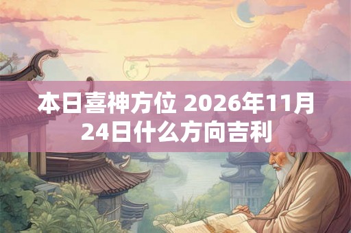 本日喜神方位 2026年11月24日什么方向吉利