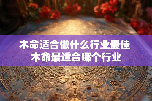 木命适合做什么行业最佳 木命最适合哪个行业