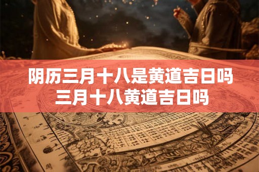 阴历三月十八是黄道吉日吗 三月十八黄道吉日吗