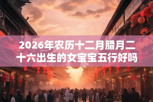 2026年农历十二月腊月二十六出生的女宝宝五行好吗  取什么名字最好
