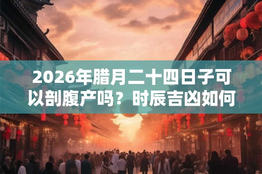 2026年腊月二十四日子可以剖腹产吗？时辰吉凶如何？