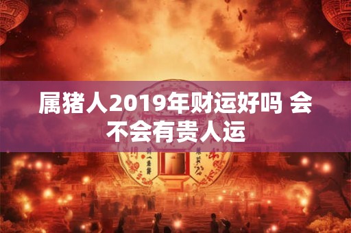属猪人2019年财运好吗 会不会有贵人运