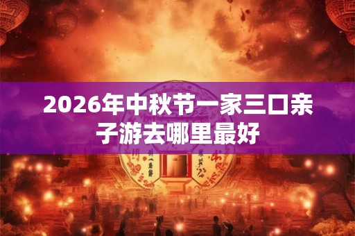 2026年中秋节一家三口亲子游去哪里最好
