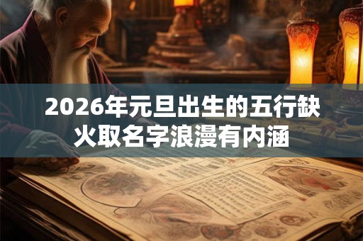 2026年元旦出生的五行缺火取名字浪漫有内涵
