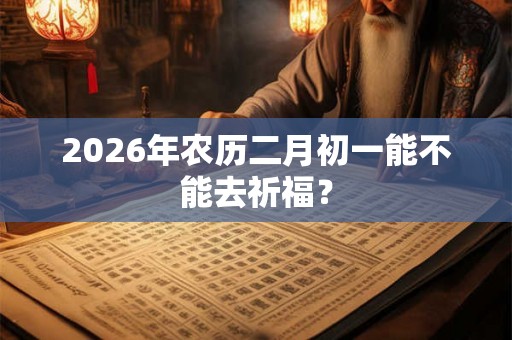 2026年农历二月初一能不能去祈福？