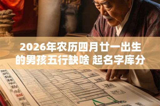 2026年农历四月廿一出生的男孩五行缺啥 起名字库分享