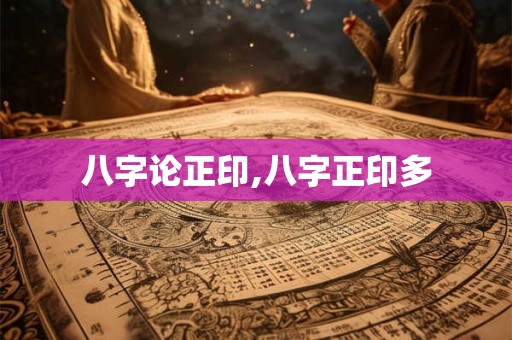 八字论正印,八字正印多