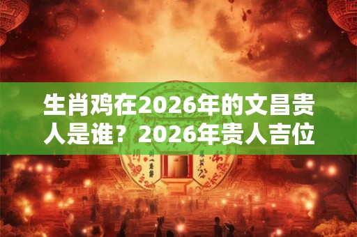 生肖鸡在2026年的文昌贵人是谁？2026年贵人吉位在哪个方向？