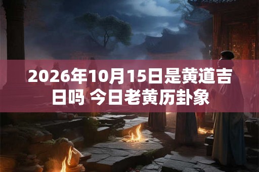 2026年10月15日是黄道吉日吗 今日老黄历卦象