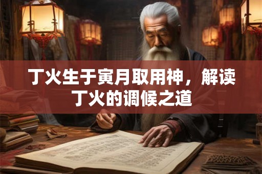 丁火生于寅月取用神，解读丁火的调候之道