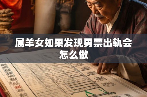 属羊女如果发现男票出轨会怎么做