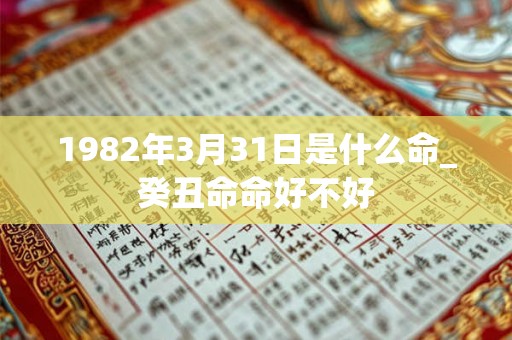 1982年3月31日是什么命_癸丑命命好不好