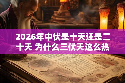 2026年中伏是十天还是二十天 为什么三伏天这么热