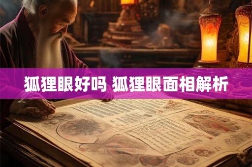 狐狸眼好吗 狐狸眼面相解析 狐狸眼好吗 狐狸眼面相解析