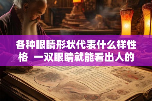 各种眼睛形状代表什么样性格 一双眼睛就能看出人的性格 各种眼睛形状代表什么样性格 一双眼睛就能看出人的性格