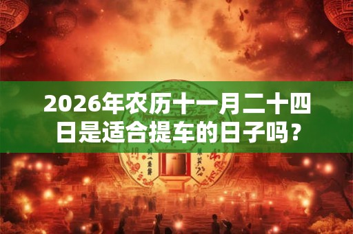 2026年农历十一月二十四日是适合提车的日子吗？