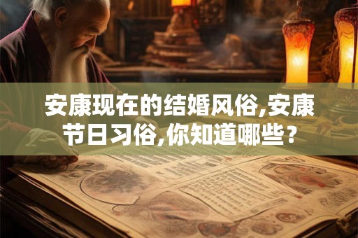 安康现在的结婚风俗,安康节日习俗,你知道哪些？