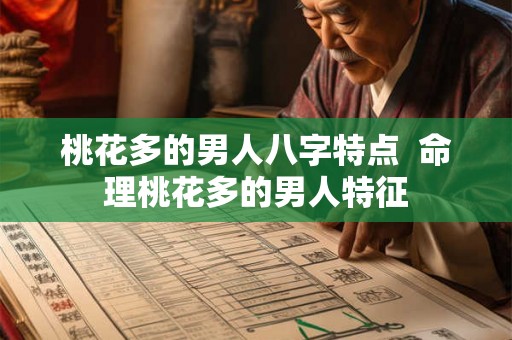 桃花多的男人八字特点  命理桃花多的男人特征