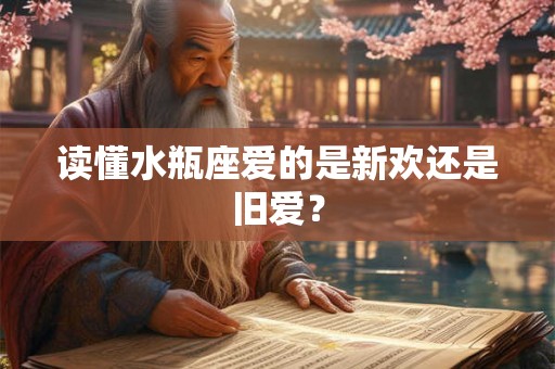 读懂水瓶座爱的是新欢还是旧爱？