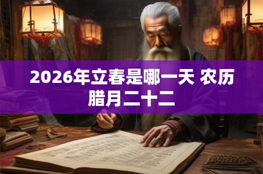 2026年立春是哪一天 农历腊月二十二 2026年立春是哪一天 农历腊月二十二