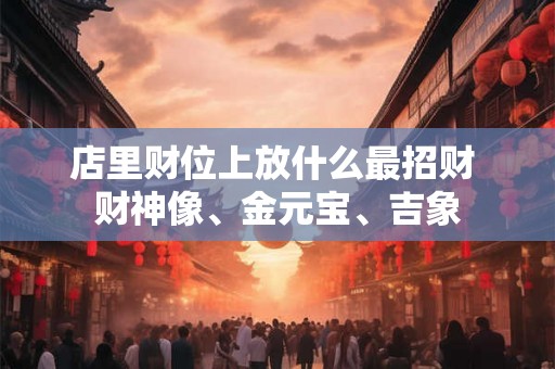 店里财位上放什么最招财 财神像、金元宝、吉象