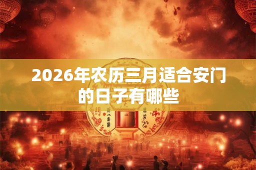 2026年农历三月适合安门的日子有哪些 2026年农历三月适合安门的日子有哪些