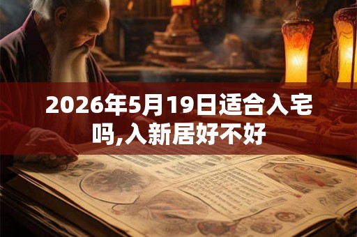 2026年5月19日适合入宅吗,入新居好不好 2026年5月19日适合入宅吗,入新居好不好