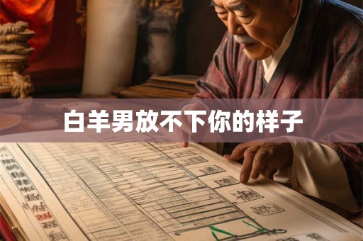 白羊男放不下你的样子