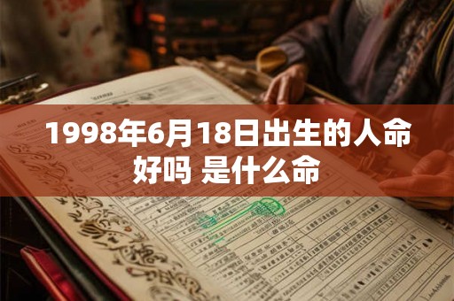 1998年6月18日出生的人命好吗 是什么命