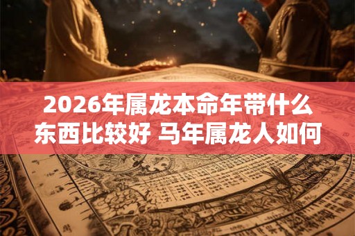 2026年属龙本命年带什么东西比较好 马年属龙人如何挑选开运饰品