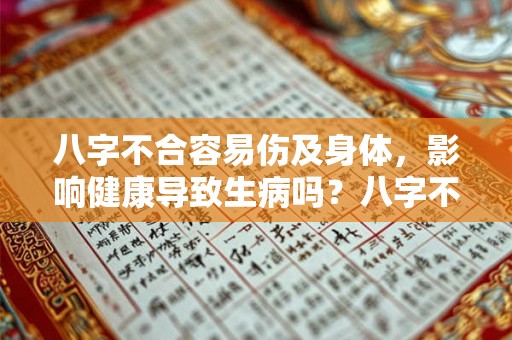 八字不合容易伤及身体，影响健康导致生病吗？八字不合怎么看？