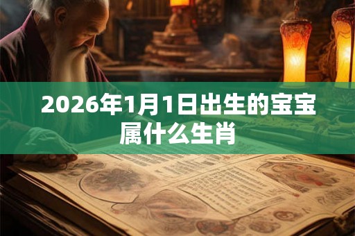 2026年1月1日出生的宝宝属什么生肖