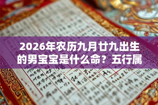 2026年农历九月廿九出生的男宝宝是什么命？五行属啥