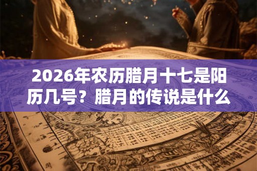 2026年农历腊月十七是阳历几号?腊月的传说是什么? 2026年农历腊月十七是阳历几号?腊月的传说是什么?