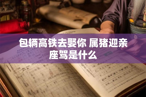 包辆高铁去娶你 属猪迎亲座驾是什么