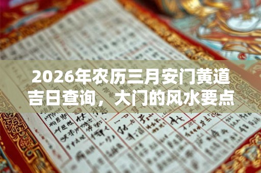2026年农历三月安门黄道吉日查询，大门的风水要点
