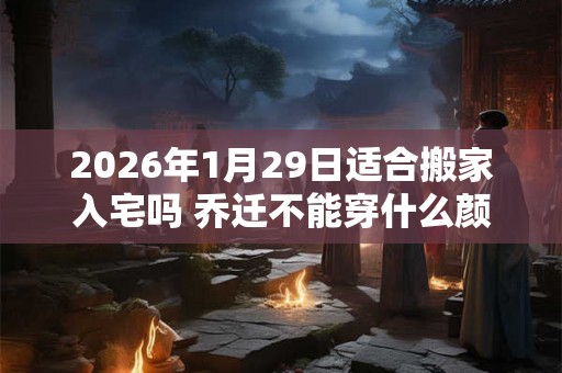 2026年1月29日适合搬家入宅吗 乔迁不能穿什么颜色