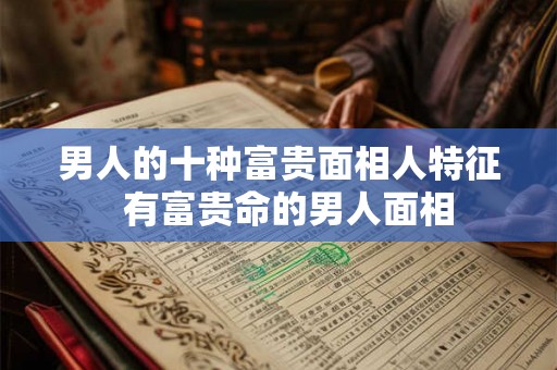 男人的十种富贵面相人特征  有富贵命的男人面相