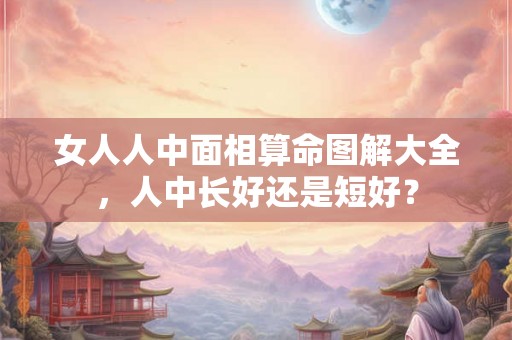 女人人中面相算命图解大全，人中长好还是短好？