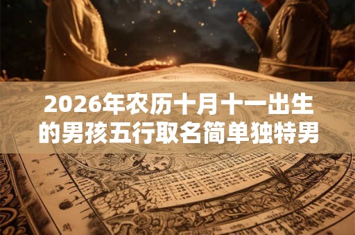 2026年农历十月十一出生的男孩五行取名简单独特男生名字