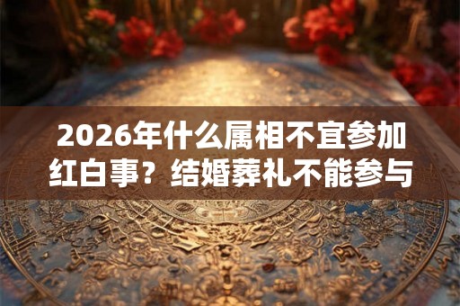 2026年什么属相不宜参加红白事?结婚葬礼不能参与 2026年什么属相不宜参加红白事?结婚葬礼不能参与