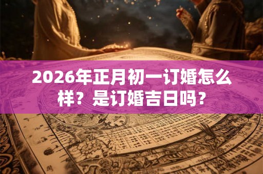 2026年正月初一订婚怎么样？是订婚吉日吗？