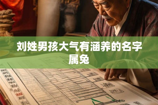刘姓男孩大气有涵养的名字属兔 刘姓男孩大气有涵养的名字属兔