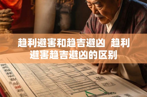 趋利避害和趋吉避凶  趋利避害趋吉避凶的区别