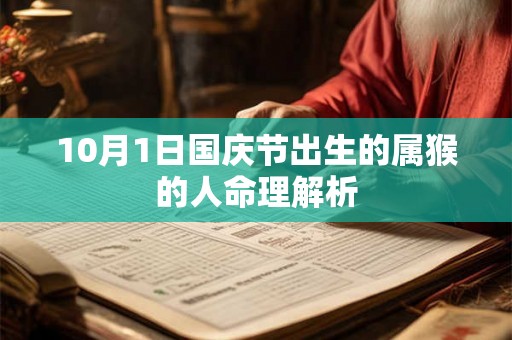 10月1日国庆节出生的属猴的人命理解析