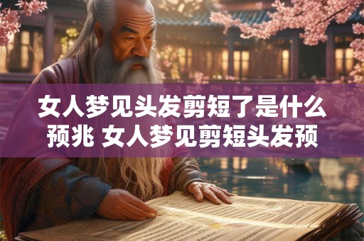 女人梦见头发剪短了是什么预兆 女人梦见剪短头发预兆何